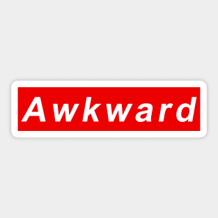 Red Box Tee - Awkward Sticker